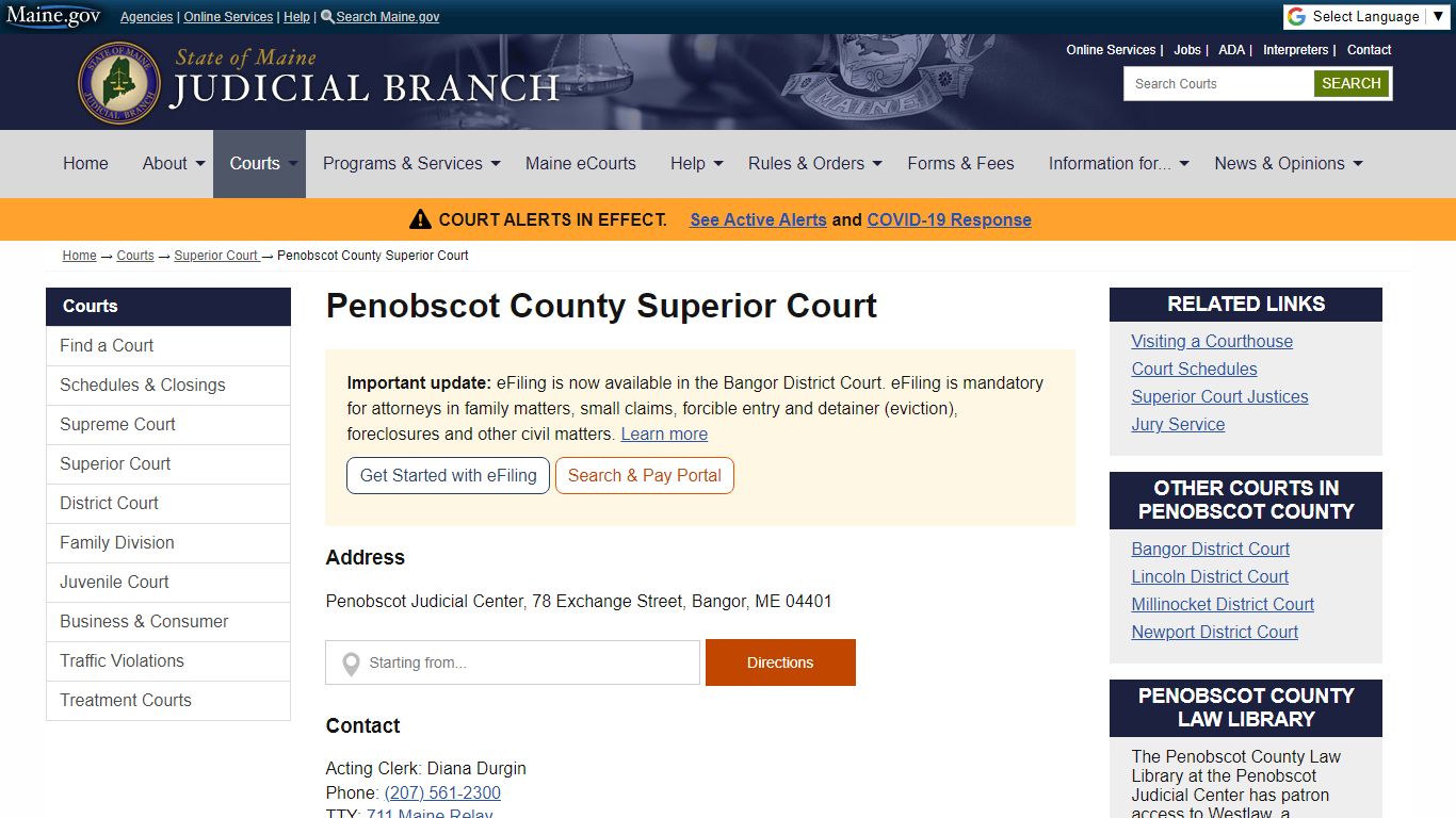 Penobscot County Superior Court - Maine